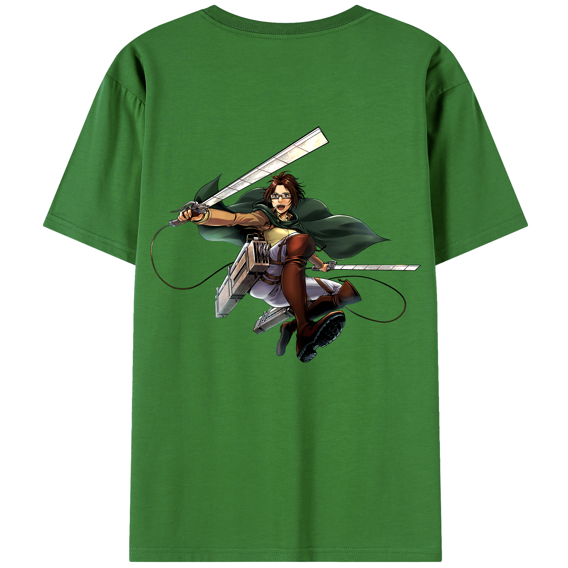 （画像用） 進撃の巨人 ハンジ·ゾエ Attack on Titan Hanji Zoe レディース半袖Tシャツ(バックプリント)